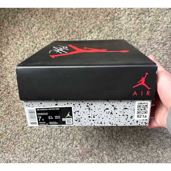 Nike Air Jordan 4 Midnight Navy Size 7 Youth (Size 8.5 Women's) - Picture 7 of 9